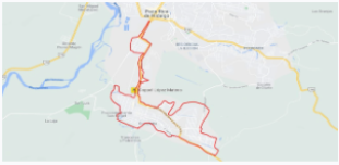 La ciudad de Coatzintla, Veracruz.