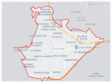 La ciudad de Acayucan, Veracruz.